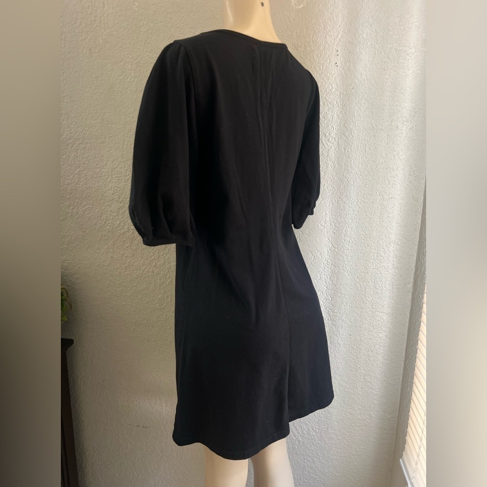 Anthropologie Velvet Graham Spencer Ignacia Black Structured Dress Sz Small - Picture 8 of 12